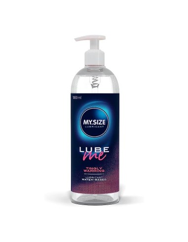 Lube Me Lubricante Base Agua Calor y Hormigueo 1000 ml|A Placer