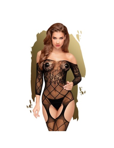 Bodystocking Top-Notch Negro|A Placer