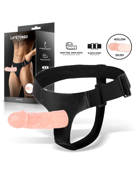 Atoor Arnes con Dildo Hueco Desmontable Atoor Arnes con Dildo Hueco Desmontable