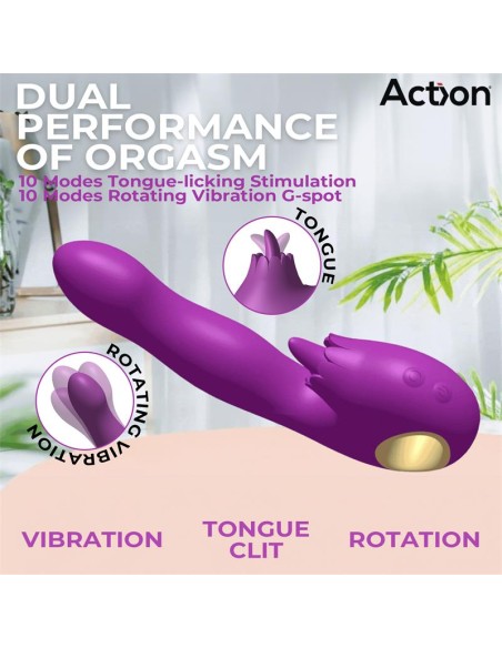 Toka Vibrador con Oscilacion 360º y Lengua Estimuladora Toka Vibrador con Oscilacion 360º y Lengua Estimuladora