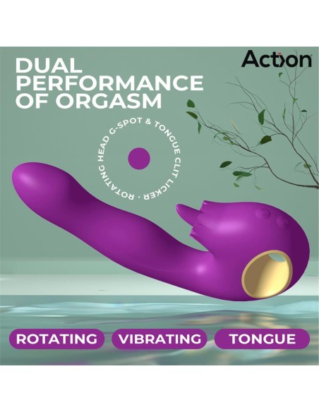 Toka Vibrador con Oscilacion 360º y Lengua Estimuladora Toka Vibrador con Oscilacion 360º y Lengua Estimuladora