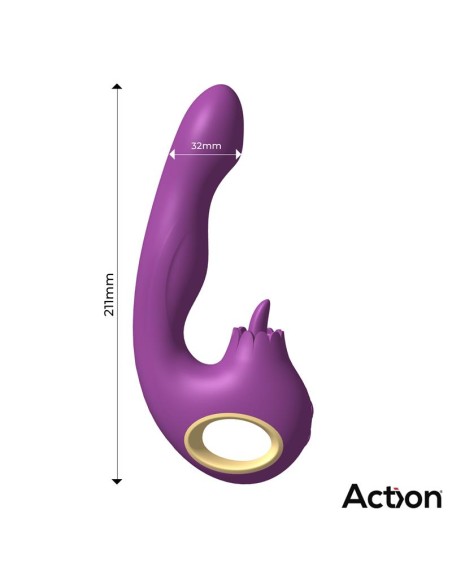 Toka Vibrador con Oscilacion 360º y Lengua Estimuladora Toka Vibrador con Oscilacion 360º y Lengua Estimuladora