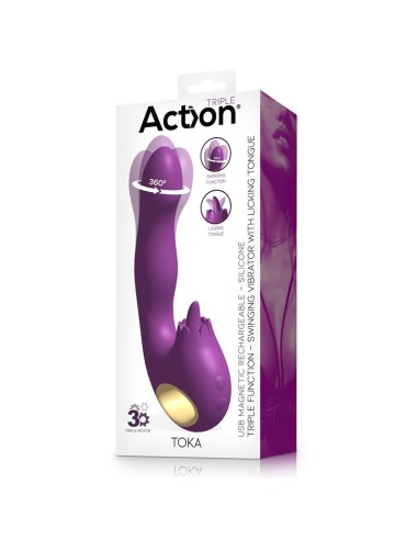 Toka Vibrador con Oscilacion 360º y Lengua Estimuladora