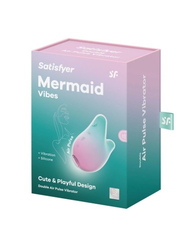 Succionador de Clitoris Mermaid Vibes Menta y Rosa