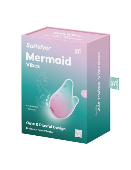 Succionador de Clitoris Mermaid Vibes Menta y Rosa Succionador de Clitoris Mermaid Vibes Menta y Rosa