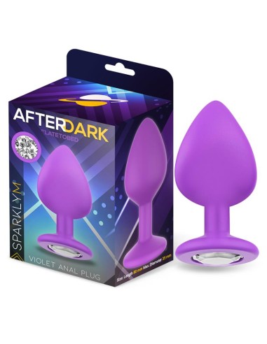 Sparkly Plug Anal Silicona Talla M Violet|A Placer