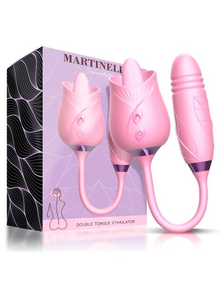 Martinella Lengua Estimuladora Clitoris y Huevo con Thrusting