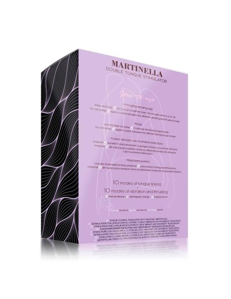 Martinella Lengua Estimuladora Clitoris y Huevo con Thrusting