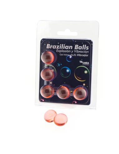 Set 5 Brazilian Balls Gel Excitante Efecto Vibracion|A Placer
