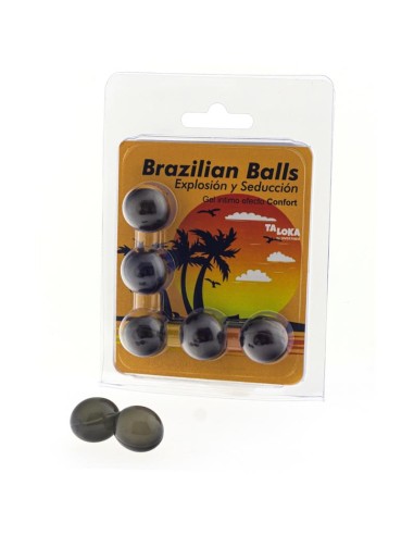 Set 5 Brazilian Balls Gel Excitante Efecto Confort|A Placer