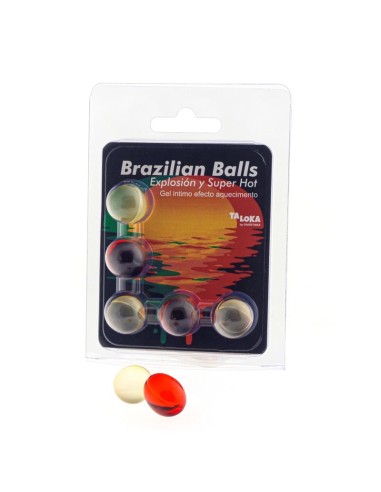 Set 5 Brazilian Balls Gel Efecto Supercalientamiento|A Placer