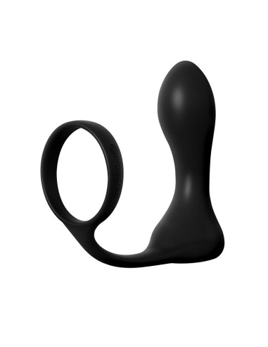 Anillo y Plug Anal Rechargeable Negro|A Placer