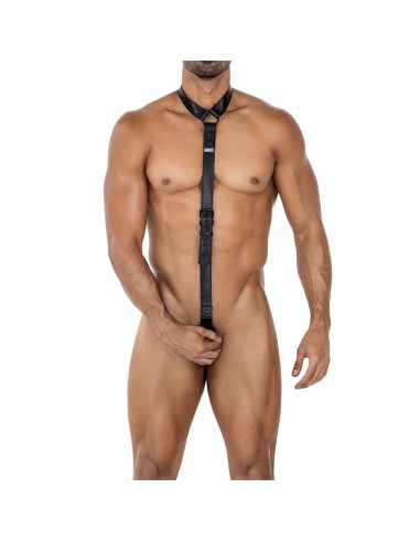 BL4CK08 C Ring Body Collar Blackleatherlike Talla unica