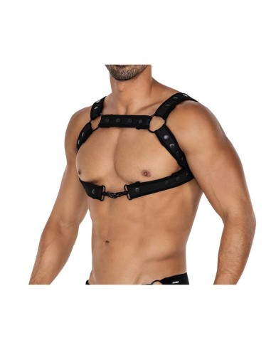 H4RNESS05 Arnes de Pecho Neon Negro Talla unica