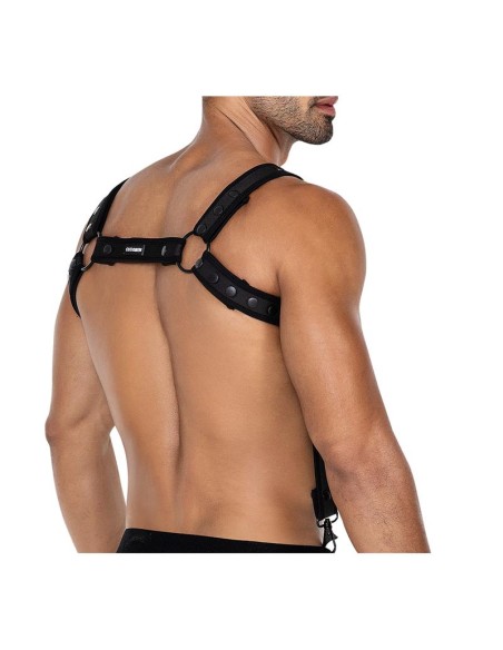 H4RNESS05 Arnes de Pecho Neon Negro Talla unica