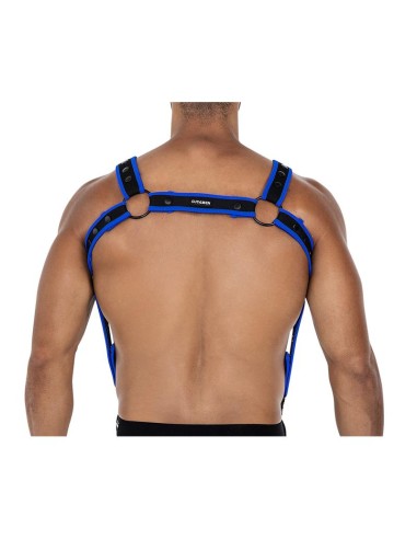H4RNESS05 Arnes de Pecho Neon Azul Electrico Talla unica