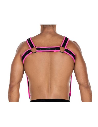 H4RNESS05 Arnes de Pecho Neon Rosa Talla unica