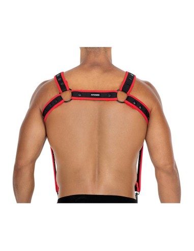 H4RNESS05 Arnes de Pecho Neon Rojo Talla unica