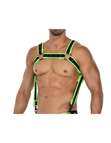 H4RNESS05 Arnes de Pecho Neon Verde Talla unica H4RNESS05 Arnes de Pecho Neon Verde Talla unica