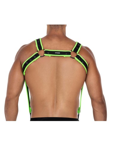H4RNESS05 Arnes de Pecho Neon Verde Talla unica
