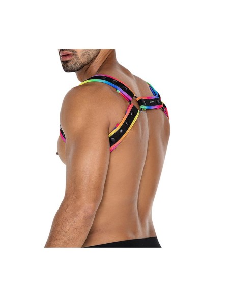 H4RNESS05 Arnes de Pecho Neon MultiColor Talla unica