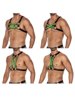 H4RNESS06 Arnes de Pecho 4WAY Verde Talla unica