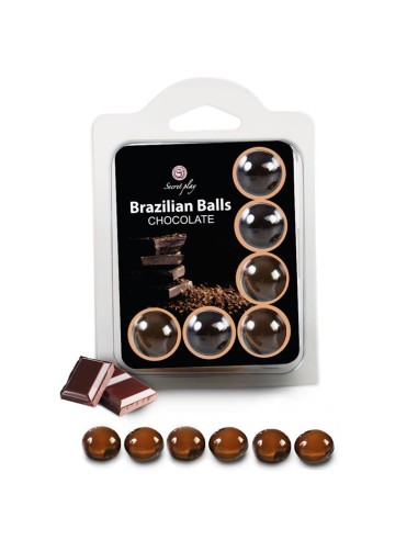 Brazilian Balls  Set 6  Chocolate|A Placer