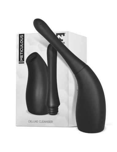 Meticulous Ducha Anal Deluxe Silicona Negro|A Placer