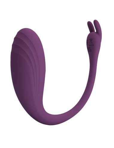 Catalina Huevo Vibrador con APP Purpura