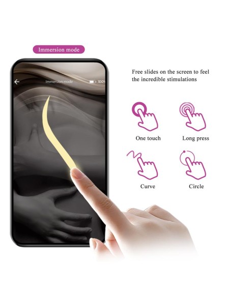 Catalina Huevo Vibrador con APP Purpura