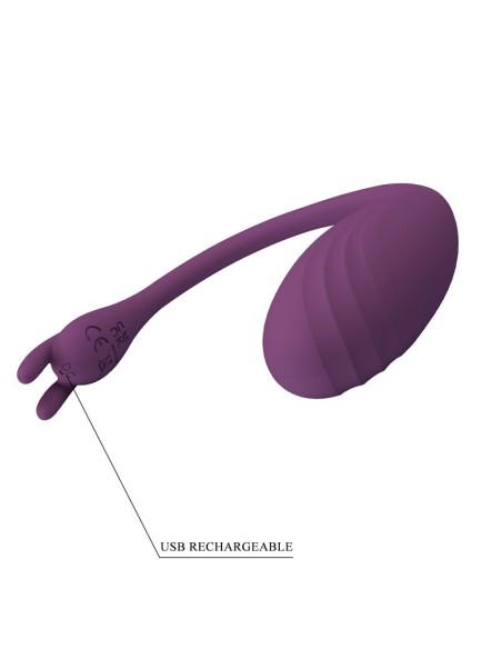 Catalina Huevo Vibrador con APP Purpura