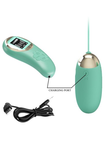 Mina Huevo Vibrador con Control Remoto Pantalla Digital Verde