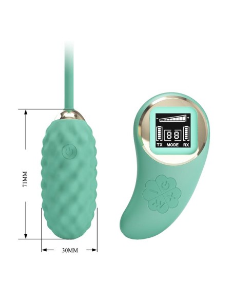 Vivian Huevo Vibrador con Control Remoto Pantalla Digital Verde Vivian Huevo Vibrador con Control Remoto Pantalla Digital Verde