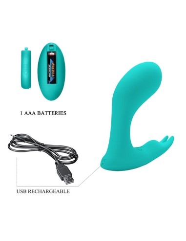 Idabelle Estimulador con Vibracion y Pulsacion con Control Remoto