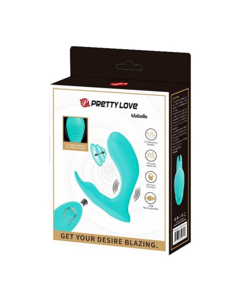 Idabelle Estimulador con Vibracion y Pulsacion con Control Remoto Idabelle Estimulador con Vibracion y Pulsacion con Control Remoto
