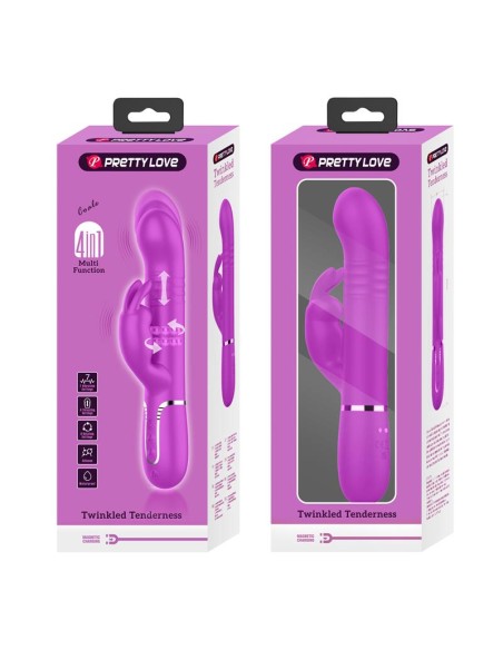 Coale Vibrador con Bolas Rotatorias y Up and Down USB