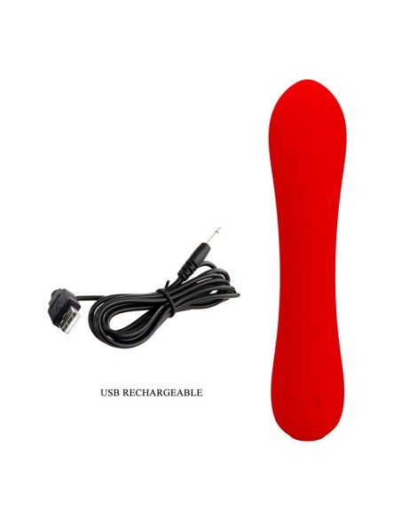 Prescott Vibrasor USB Silicona Rojo Prescott Vibrasor USB Silicona Rojo