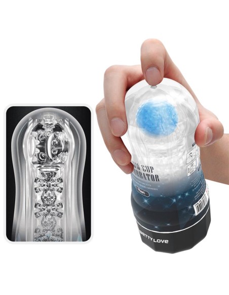 Planet Ball Rolling Masturbador Azul