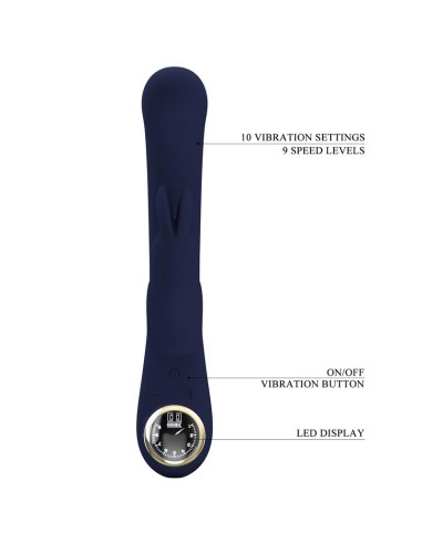 Lamar Vibrador Punto G Azul Oscuro