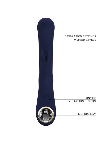 Lamar Vibrador Punto G Azul Oscuro