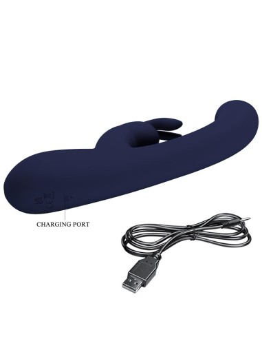 Lamar Vibrador Punto G Azul Oscuro