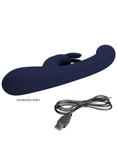 Lamar Vibrador Punto G Azul Oscuro