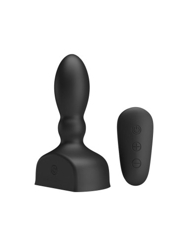 Estimulador Anal Harriet Inflable USB Silicone Negro|A Placer