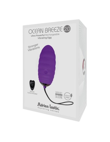 Huevo Vibrador con Control Remoto Ocean Breeze 2.0 Púrpura|A Placer