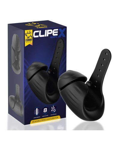 Clipex Masturbador Masculino Ajustable con Sistema de Clip Silicona Premium USB Magnético|A Placer