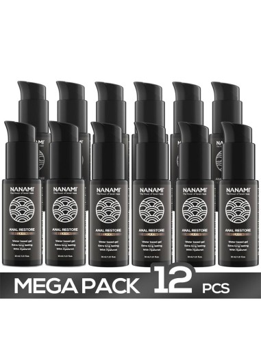 Pack 12 Gel Lubricante a Base de Agua Anal Restore 30ml