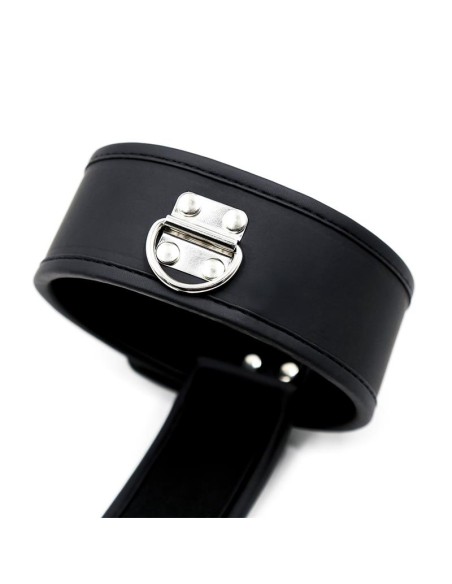 Set de Collar con Esposas y para Munecas Cuero Vegano Set de Collar con Esposas y para Munecas Cuero Vegano