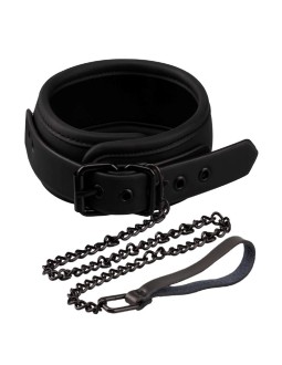 Collar con Correa Cuero Vegano 2
