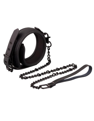 Collar con Correa Cuero Vegano