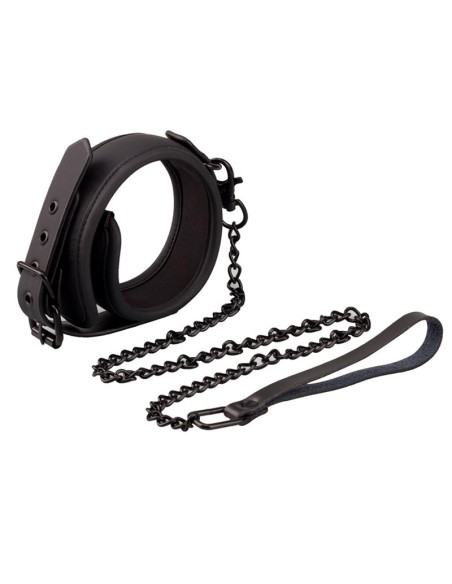 Collar con Correa Cuero Vegano Collar con Correa Cuero Vegano